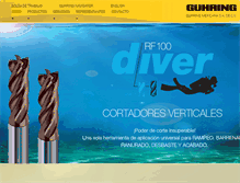 Tablet Screenshot of guhring.com.mx